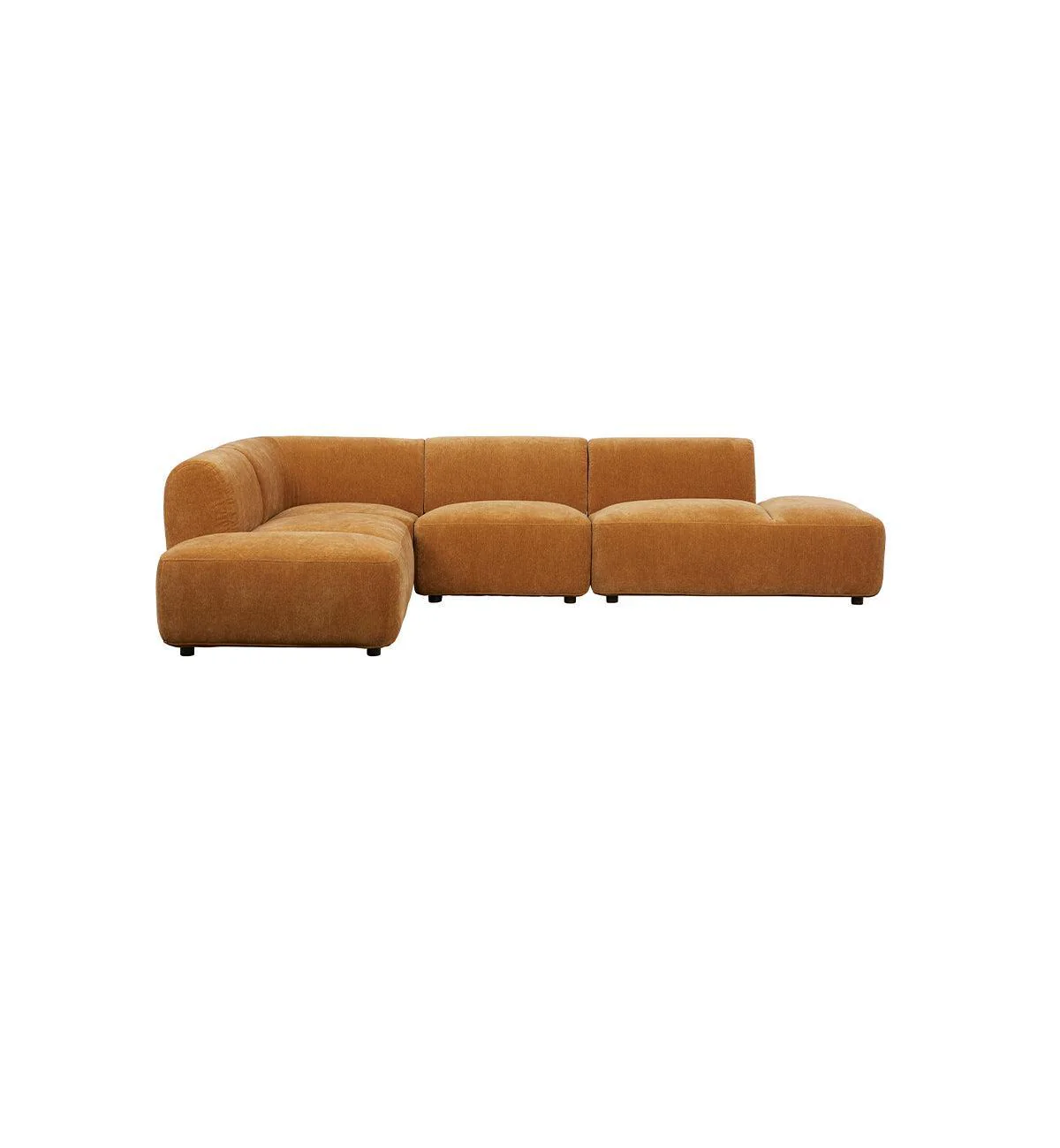 Sunday Sofa - 4 Piece with Open Ends - LHF in Whisky