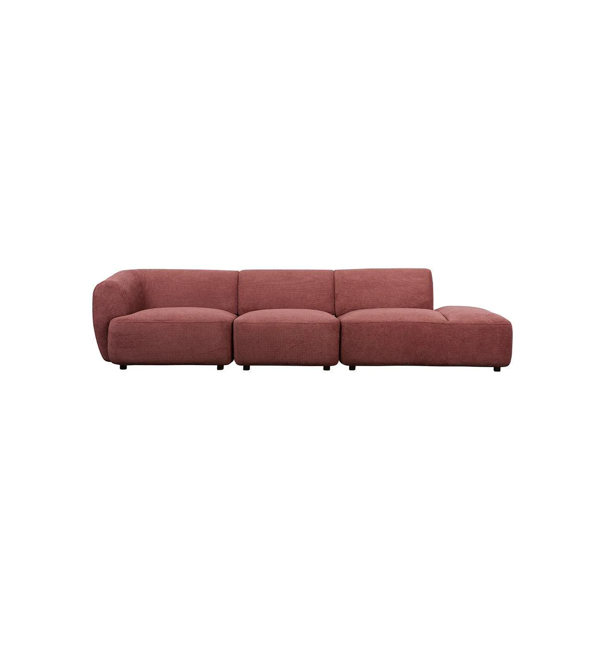 Sunday Sofa - 4 Seater RHF Open End in Plum