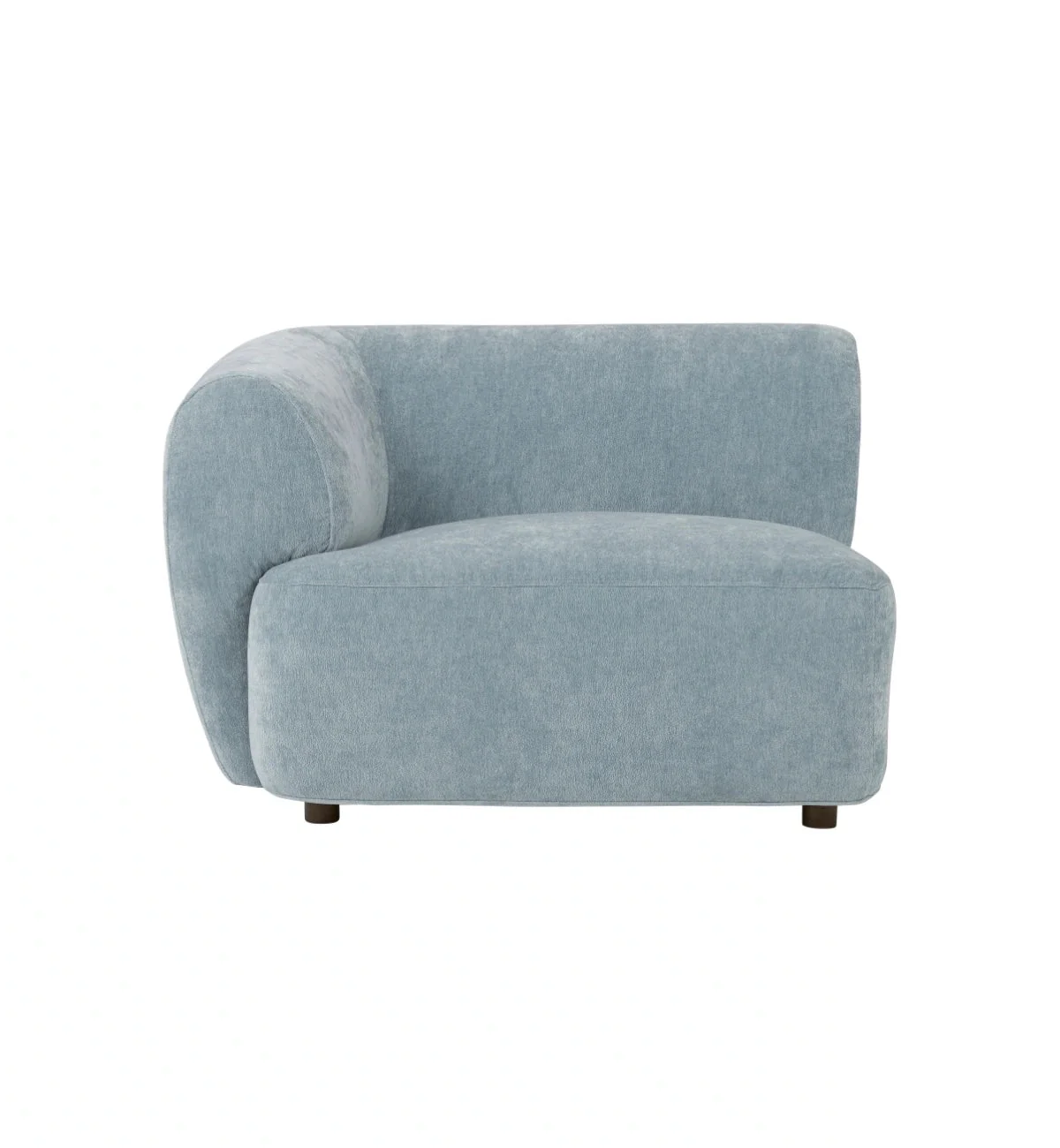 Sunday Sofa - 4 Piece L-Shape LHF with Open End in Powder Blue - Image 3