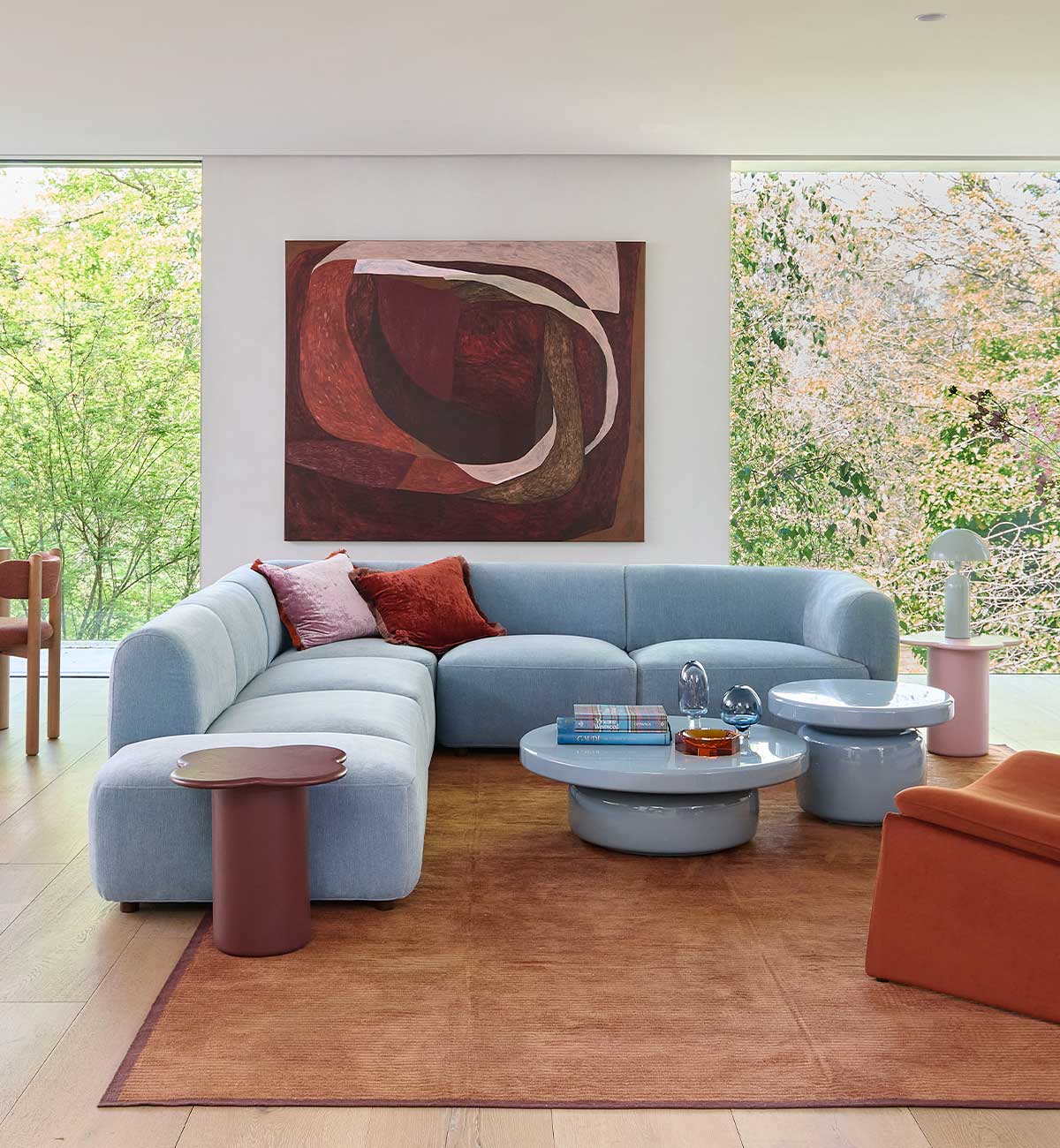 Sunday Sofa - Open End LHF in Powder Blue - Image 2