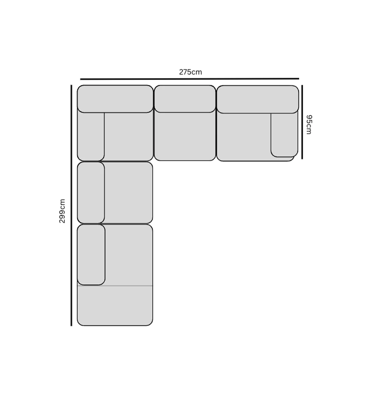 Sunday Sofa - 5 Piece L-shape RHF in Espresso - Image 7
