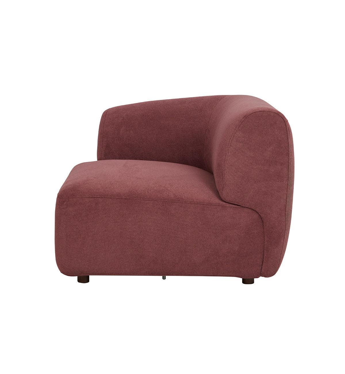 Sunday Sofa LHF Chair With Arm In Plum - Image 6