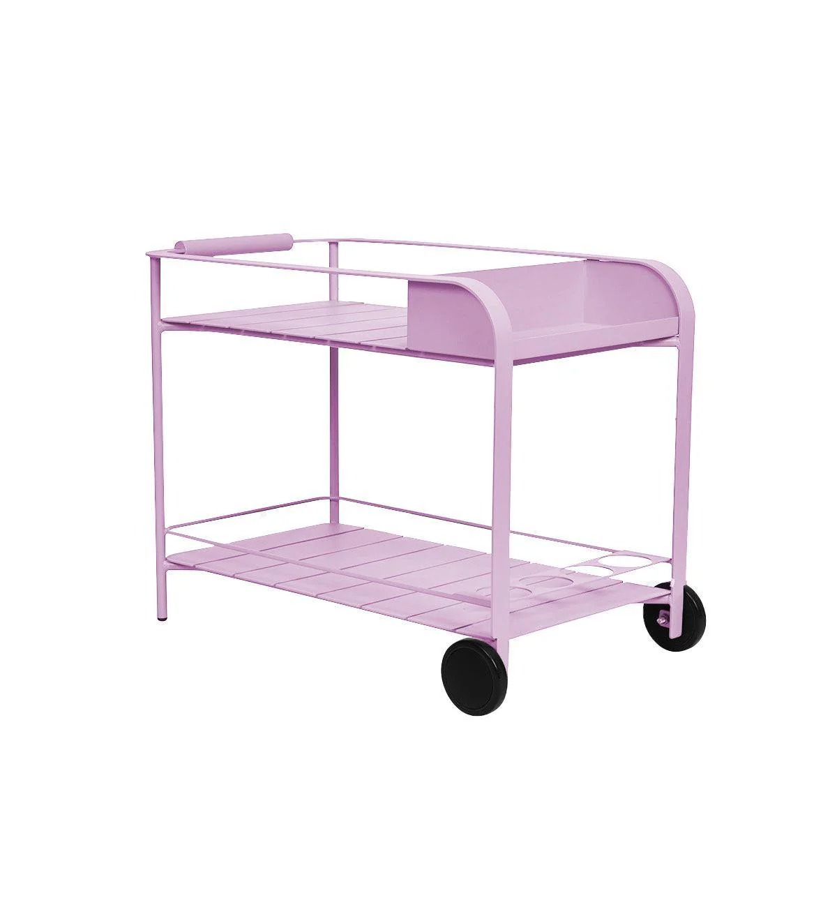 Sundowner Bar Cart in Paloma Pink - Image 5