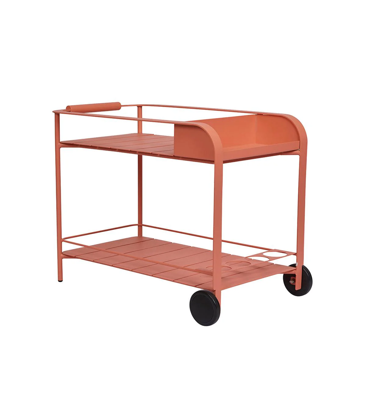 Outdoor Bar Cart in Clay - Image 3