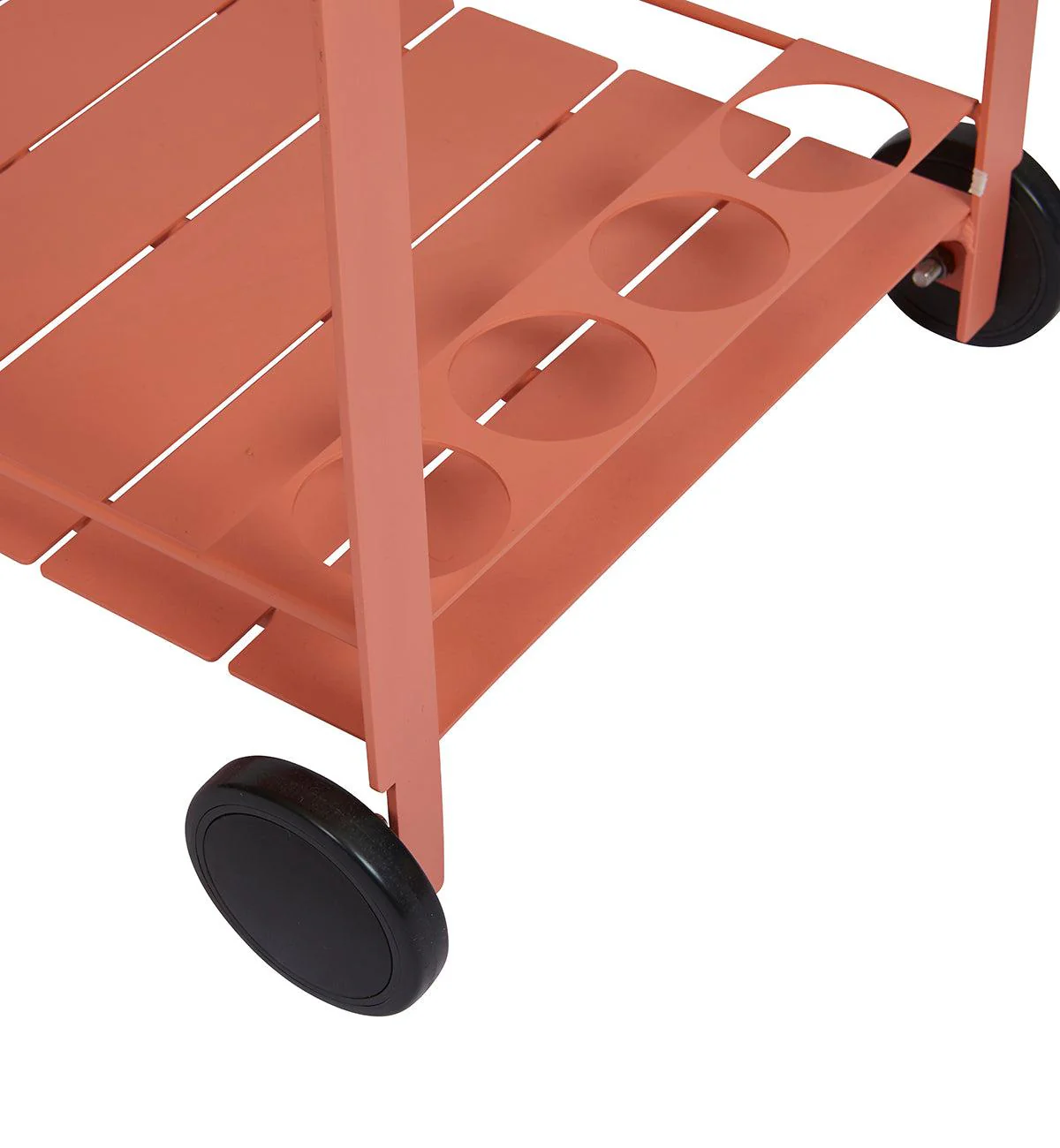 Outdoor Bar Cart in Clay - Image 4