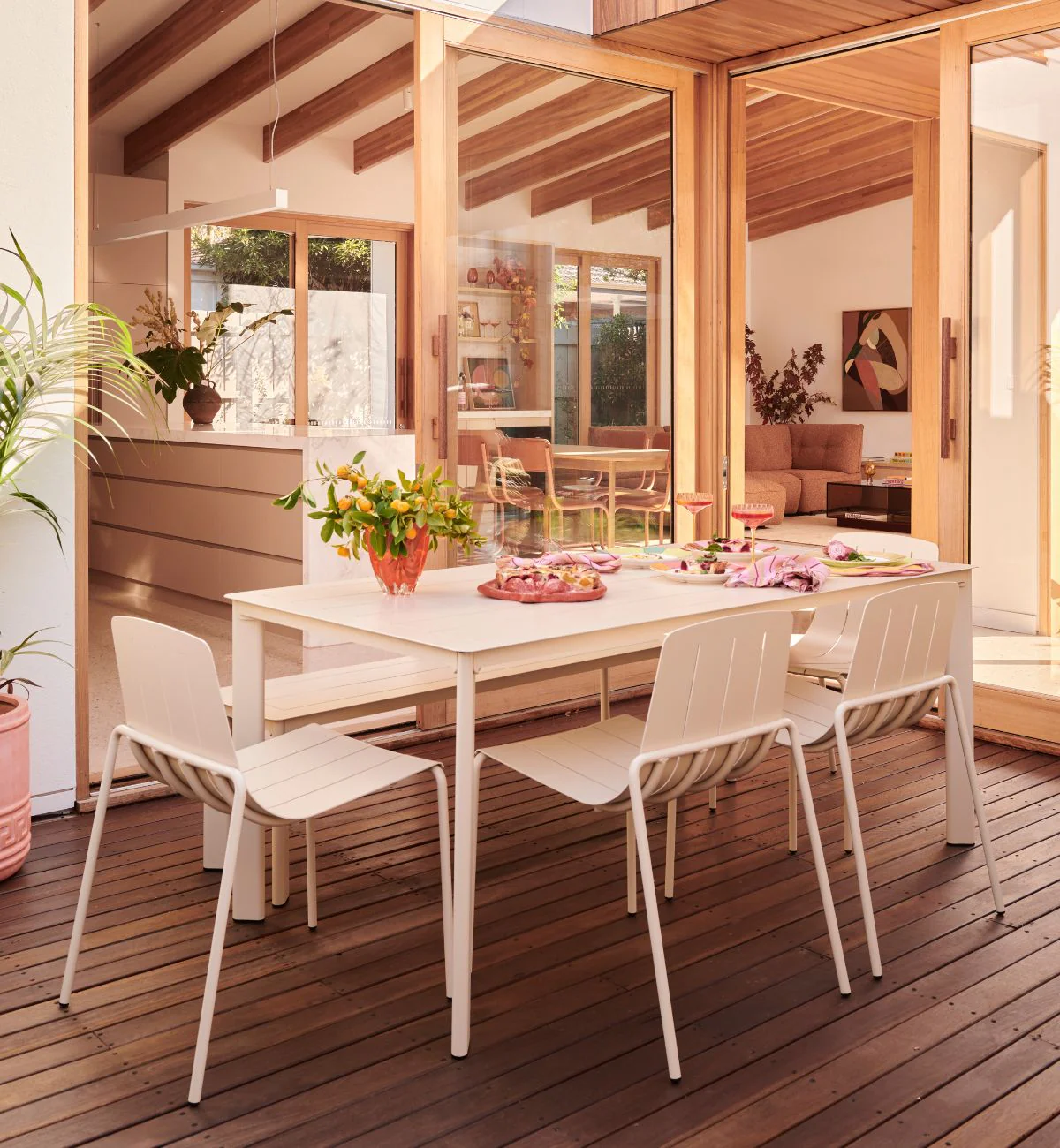 Sundowner Dining Table In Ecru - Image 2