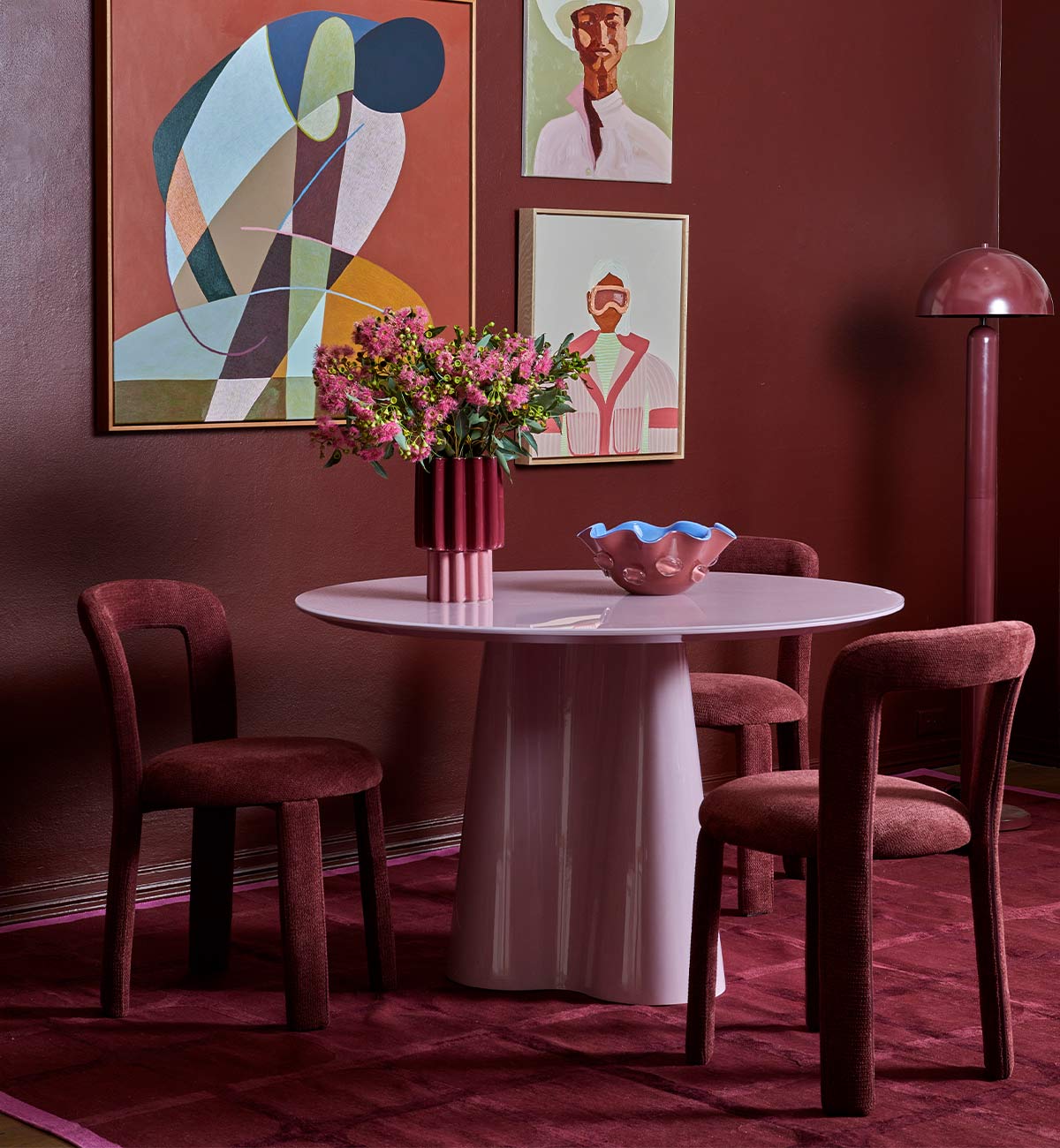 The Den Dhurrie in Plum - Image 5