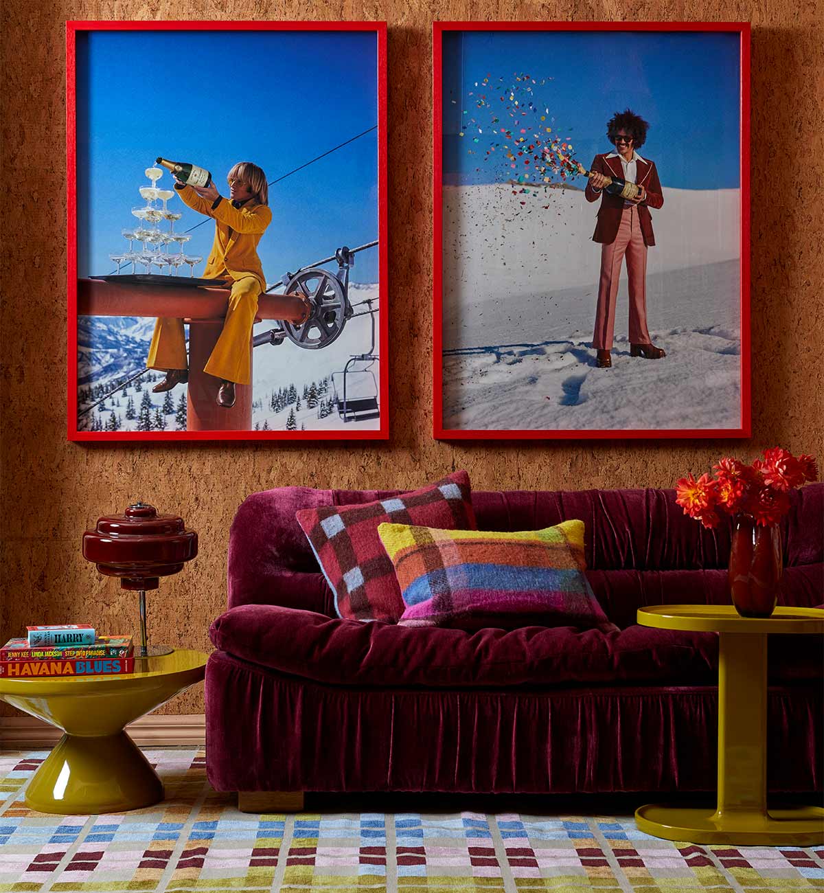 Viva Plaid Dhurrie in Multi - Image 6