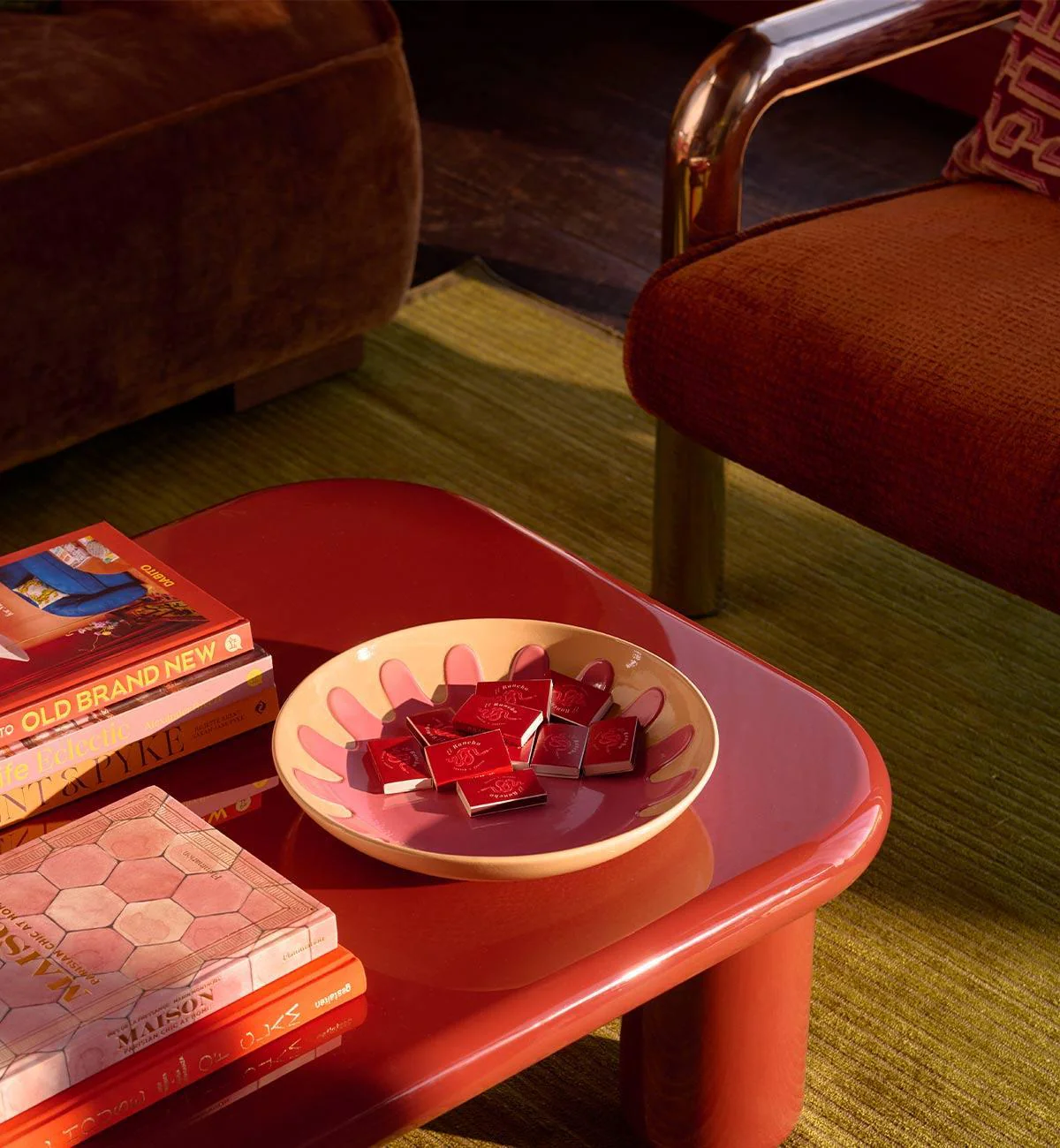 Tiggi Glossy Coffee Table In Spice - Image 3