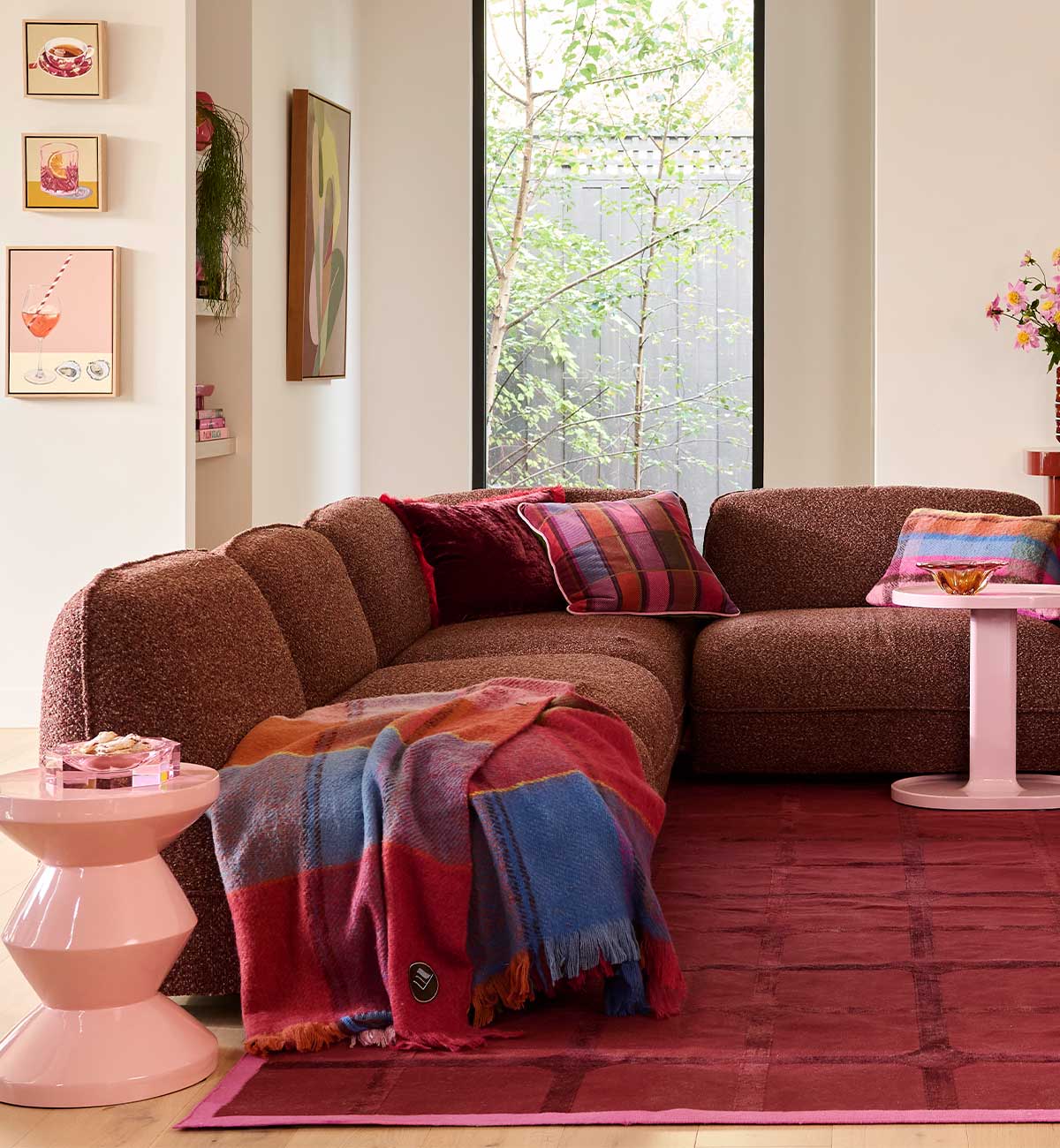 Utopia Cushion in Burgundy - Image 4