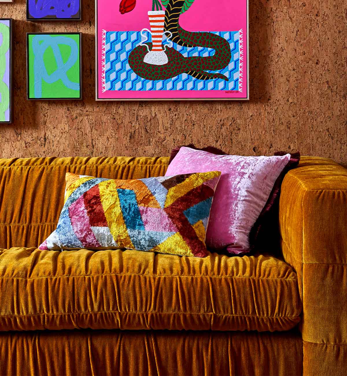 Utopia Cushion In Fuchsia - Image 6