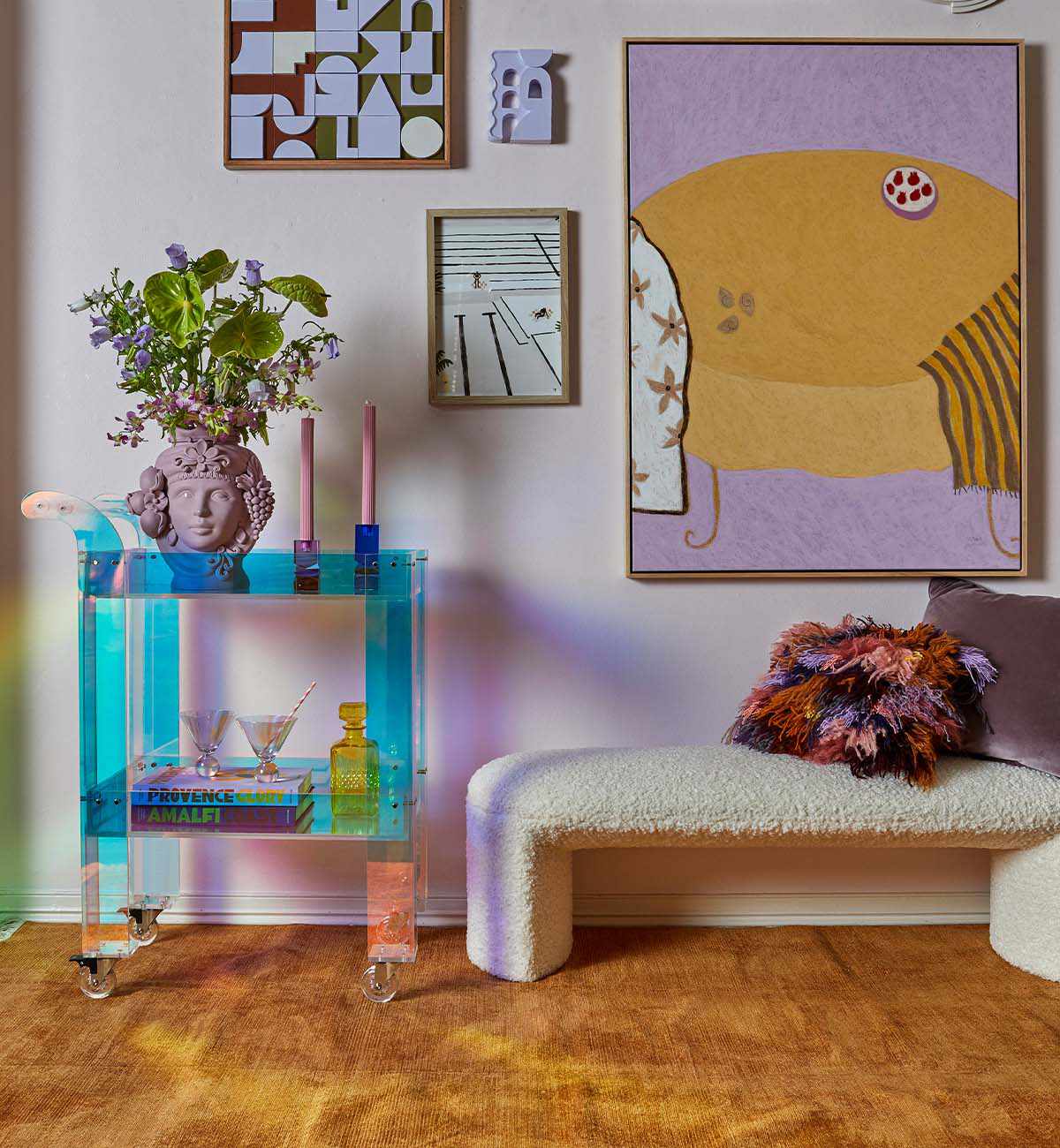 Wild Child Acrylic Bar Cart - Image 7