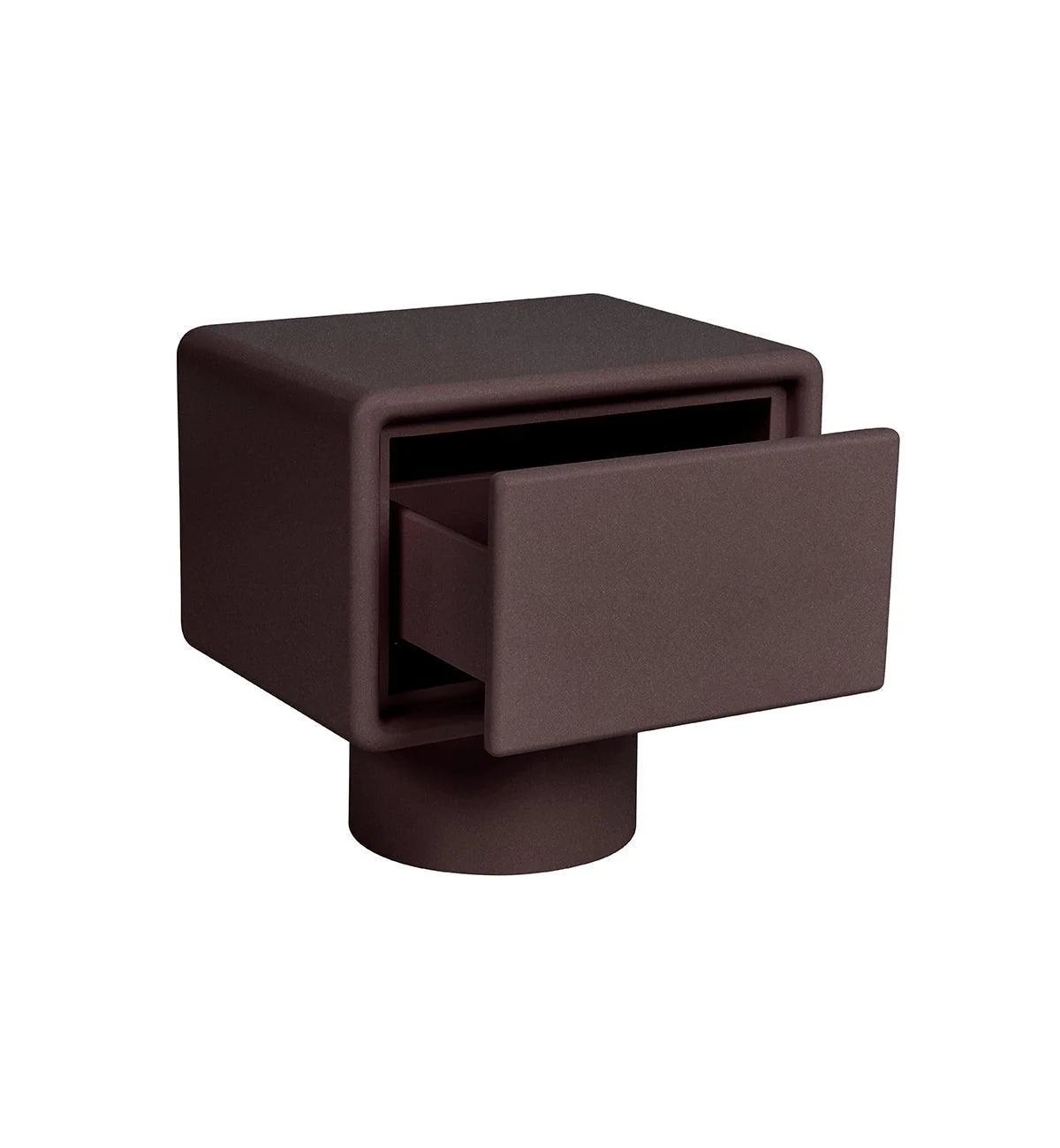 Wilma Bedside Table in Chocolate - Image 3