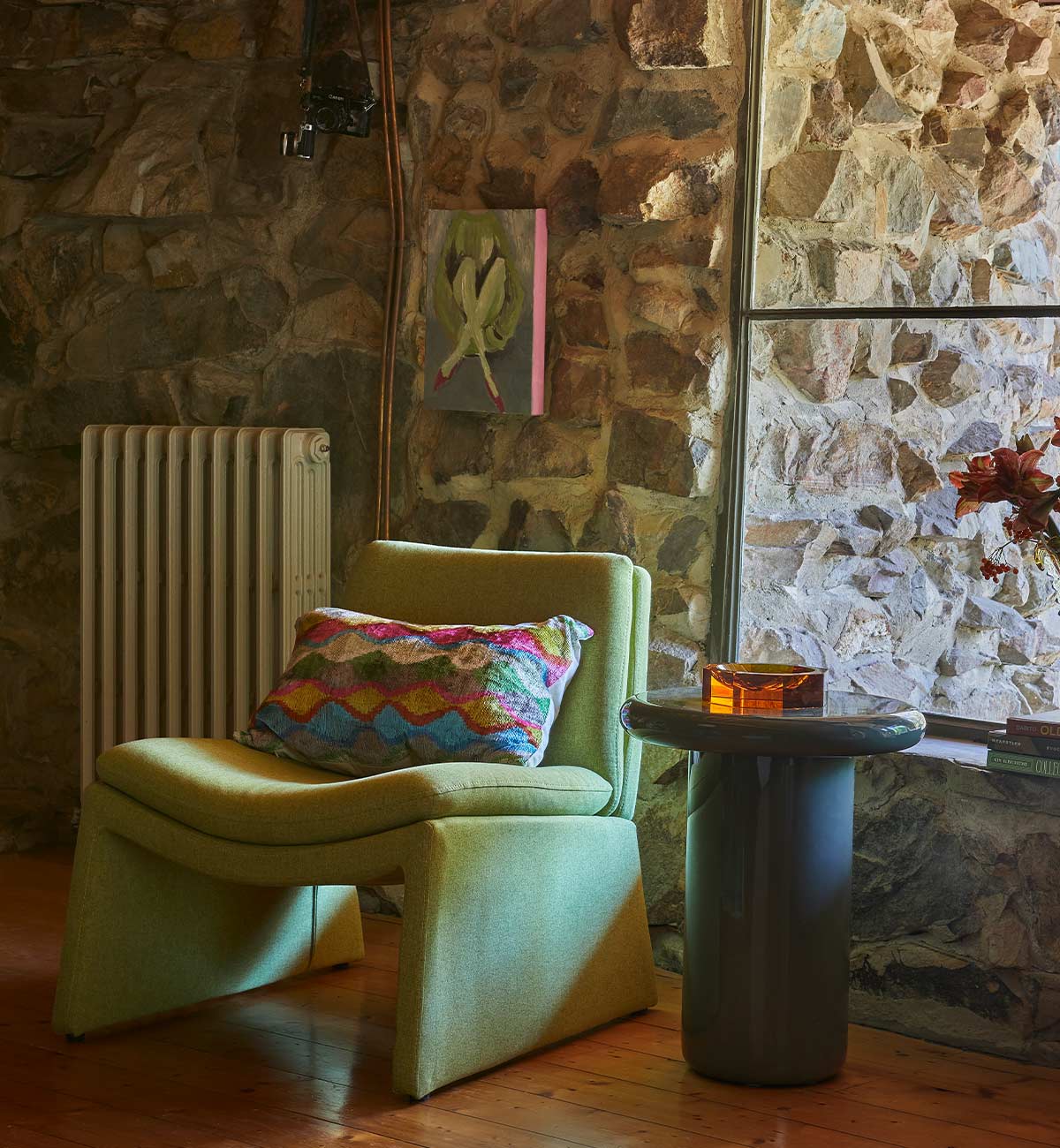 Zulta Cushion in Rainbow Ripple - Image 2