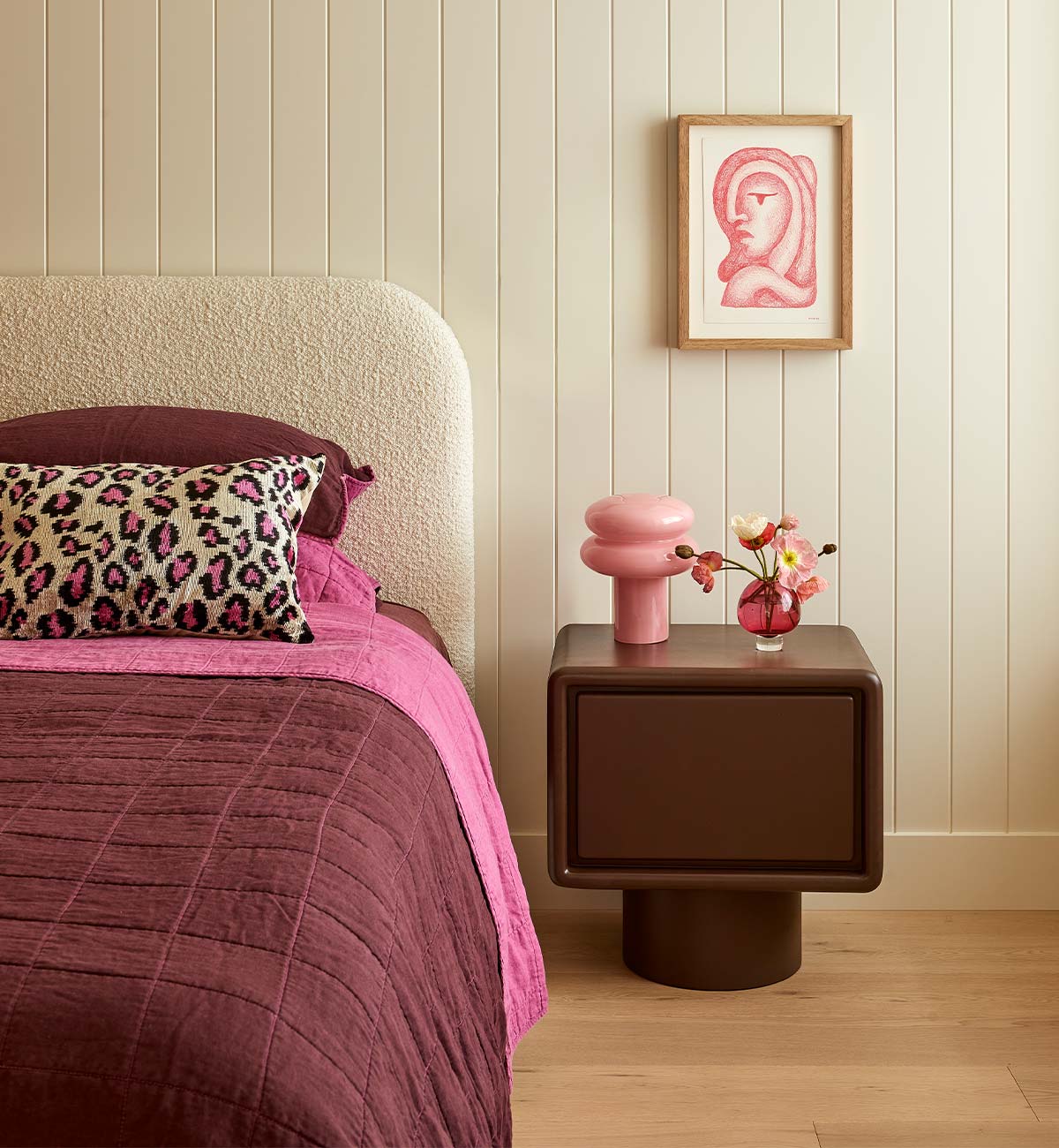 Macaroon Table Lamp in Blush - Image 2